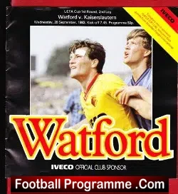 Watford v Kaiserslautern 1983 – UEFA Cup