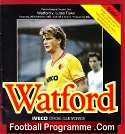 Watford v Luton Town 1983