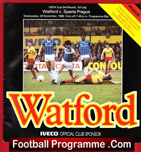 Watford v Sparta Prague 1983 – UEFA Cup