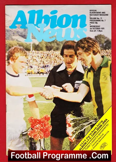 West Bromwich Albion v Carl Zeiss Jena 1979 – Germany