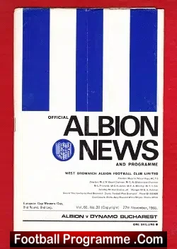 West Bromwich Albion v Dynamo Bucharest 1968 – ECWC to clear