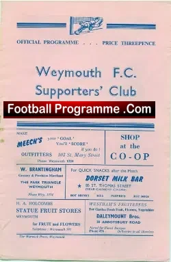 Weymouth v Trowbridge Town 1956