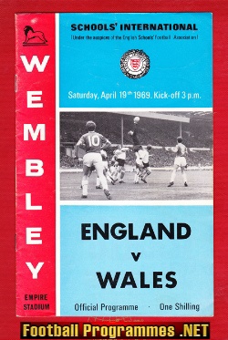 England v Wales 1969 - Schoolboys at Wembley