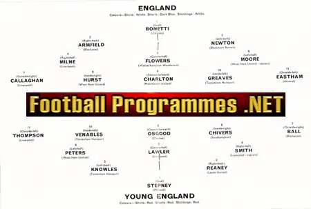 England v Young England 1966 - at Stamford Bridge