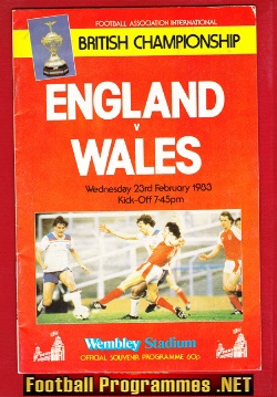 England v Wales 1983