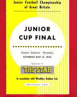 Army Cadets v Boys 1956 – Junior Cup Final – Wembley