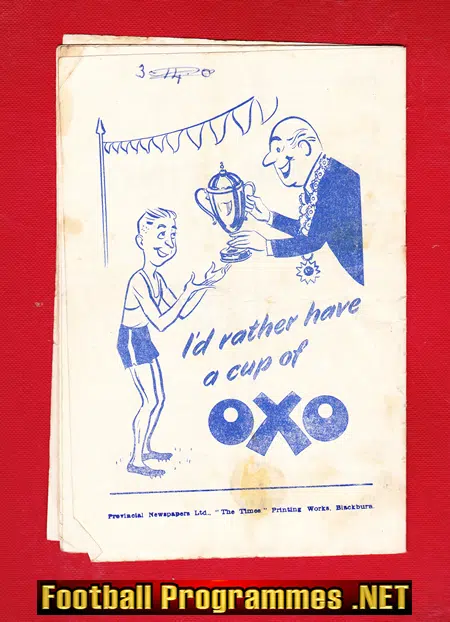 Blackburn Rovers v Nottingham Forest 1953