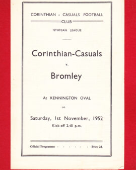 Corinthian Casuals v Bromley 1952