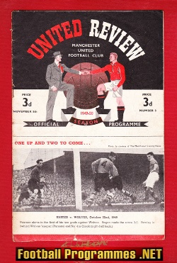 Manchester United v Huddersfield Town 1949 - John Feehan Debut