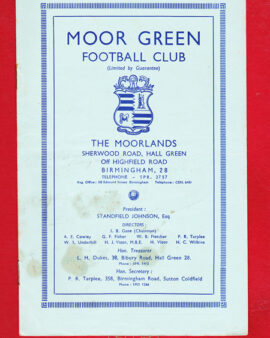 Moor Green v Atherstone 1950