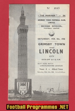 Grimsby Town v Lincoln City 1958