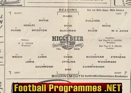 Reading v Bournemouth 1949 - 1940s
