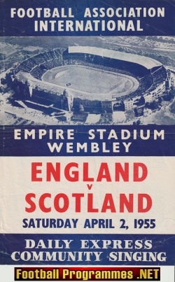 England v Scotland 1955 – Community Song Sheet
