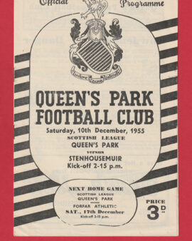 Queens Park v Stenhousemuir 1955 – 1950s Scotland