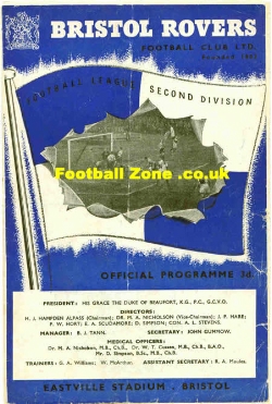 Bristol Rovers v Oldham Athletic 1954