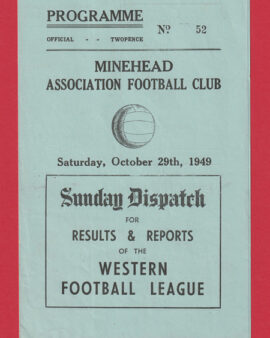 Minehead v Porlock Football Club 1949 – 1940s