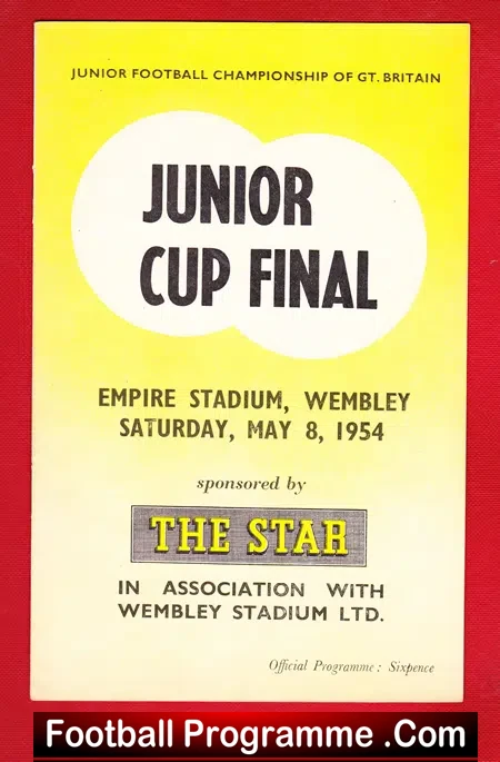 Air Corp v Boys 1954 – Junior Championship Cup Final Wembley