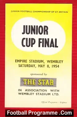 Air Corp v Boys 1954 – Junior Championship Cup Final Wembley