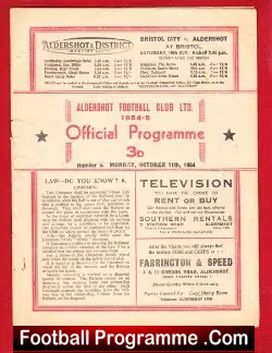 Aldershot v International Managers 1954 – Hill