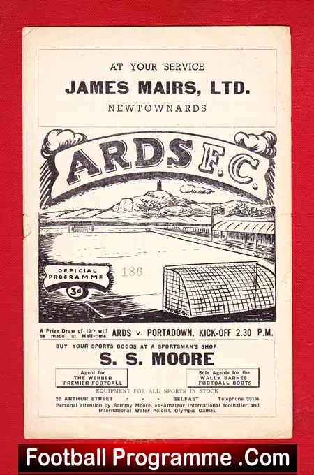 Ards v Portadown 1954 – Ireland Football Programmes
