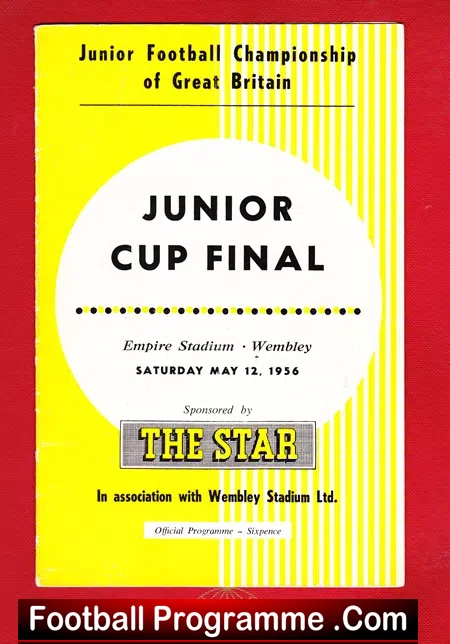 Army Cadets v Boys 1956 – Junior Cup Final – Wembley