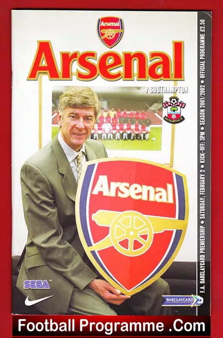 Arsenal v Southampton 2002