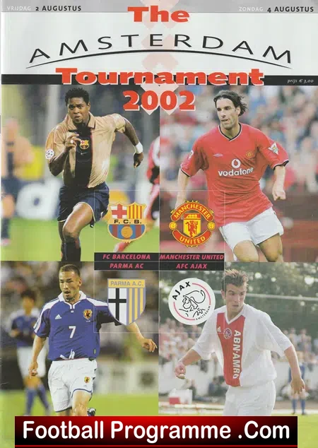 Barcelona v Manchester United 2002 – Amsterdam Tournament Ajax