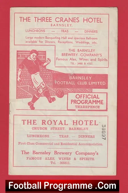 Barnsley v Grimsby Town 1956