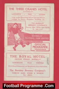 Barnsley v Grimsby Town 1956