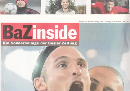 Basel v Manchester United 2002 – Newspaper Edition Switzerland