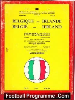 Belgium v Ireland 1966