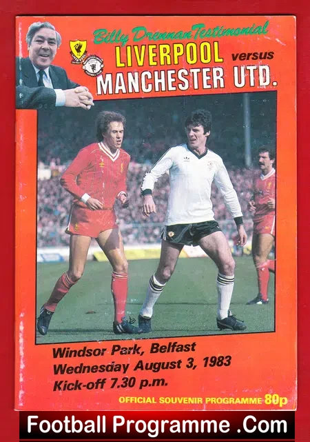 Billy Drennan Testimonial Benefit Match Liverpool 1983
