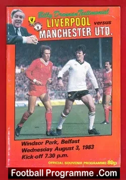 Billy Drennan Testimonial Benefit Match Liverpool 1983