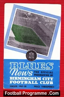 Birmingham City v Sampdoria 1957