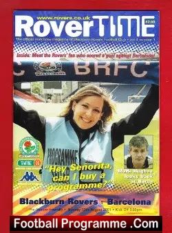 Blackburn Rovers v Barcelona 2001 – Plus Match Ticket