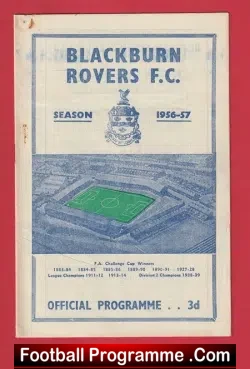 Blackburn Rovers v Middlesbrough 1956 – 1950s