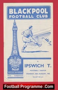 Blackpool v Ipswich Town 1962