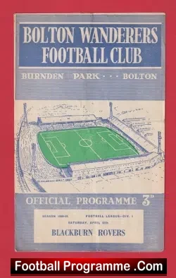 Bolton Wanderers v Blackburn Rovers 1959
