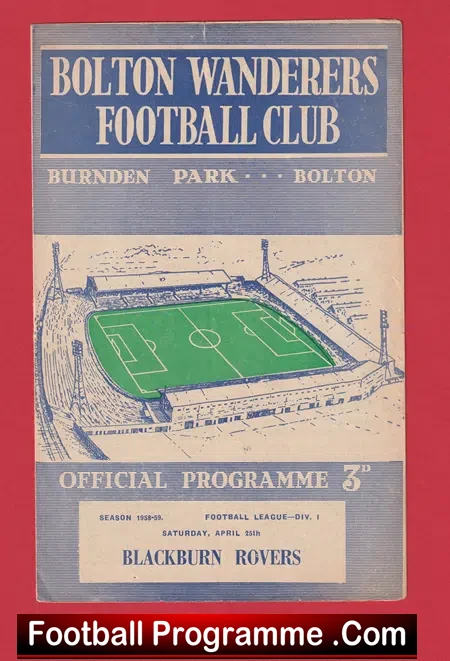 Bolton Wanderers v Blackburn Rovers 1959 – 1950s