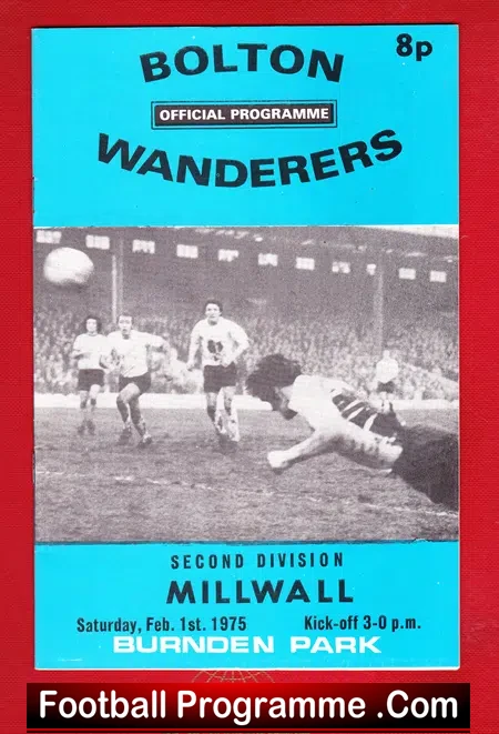 Bolton Wanderers v Millwall 1975