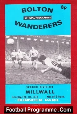 Bolton Wanderers v Millwall 1975