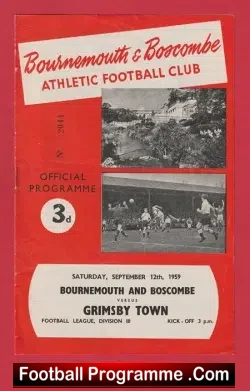 Bournemouth v Grimsby Town 1959