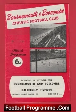 Bournemouth v Grimsby Town 1964