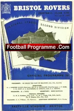 Bristol Rovers v Oldham Athletic 1954