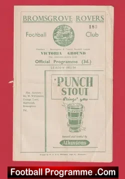 Bromsgrove Rovers v Cradley Heath 1954