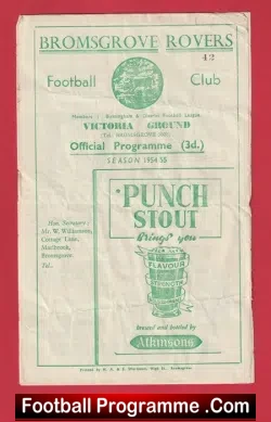 Bromsgrove Rovers v Rugby Town 1954