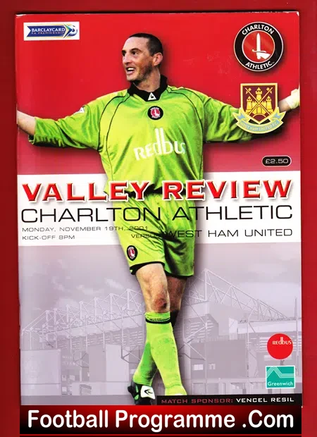 Charlton Athletic v West Ham United 2001