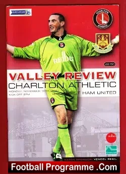 Charlton Athletic v West Ham United 2001