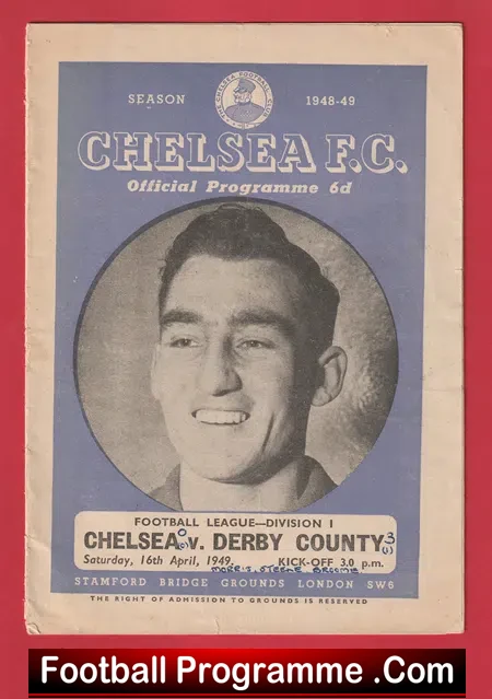 Chelsea v Derby County 1949 – 1940s to clear!