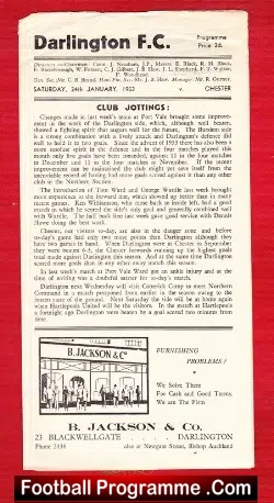 Darlington v Chester 1953